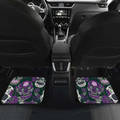 Gretta Skully Car Mats - Sugar Skull - Purple