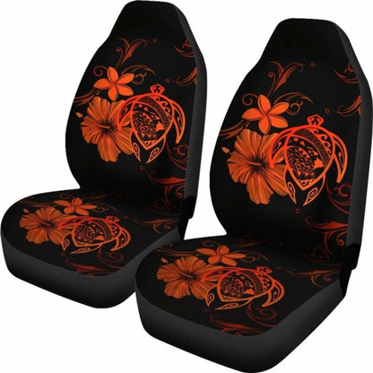 Hawaii Turtle Hibiscus Poly Orange Car Seat Covers - New - Awesome