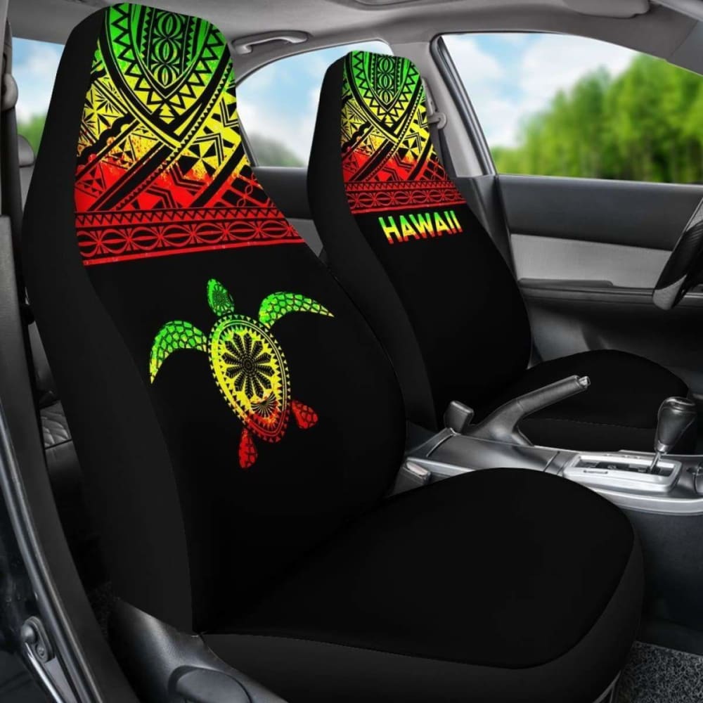 Polynesian Hawaii Turtle Car Seat Covers Horizontal Reggae New