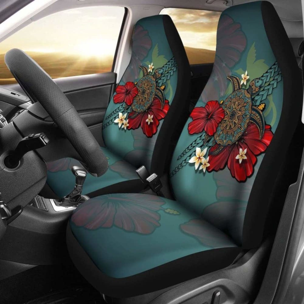 Papua New Guinea Car Seat Covers Blue Turtle Tribal Amazing