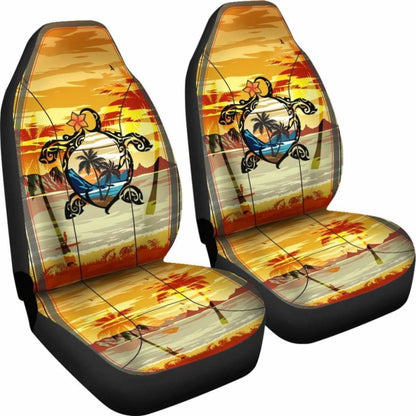 Hawaii Turtle Coconut Tree Car Seat Covers - New - Awesome