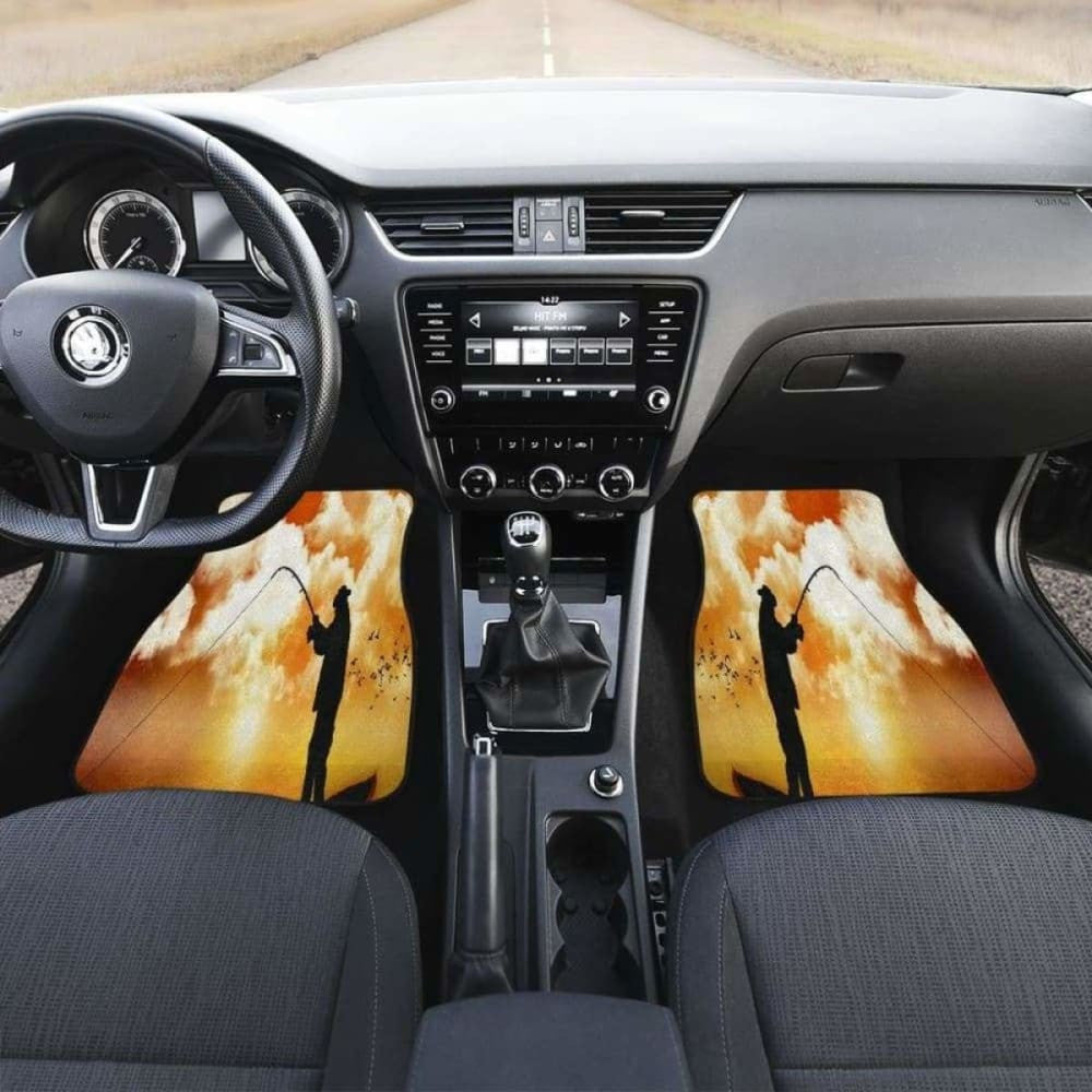 Fishing Is Life Front And Back Car Mats