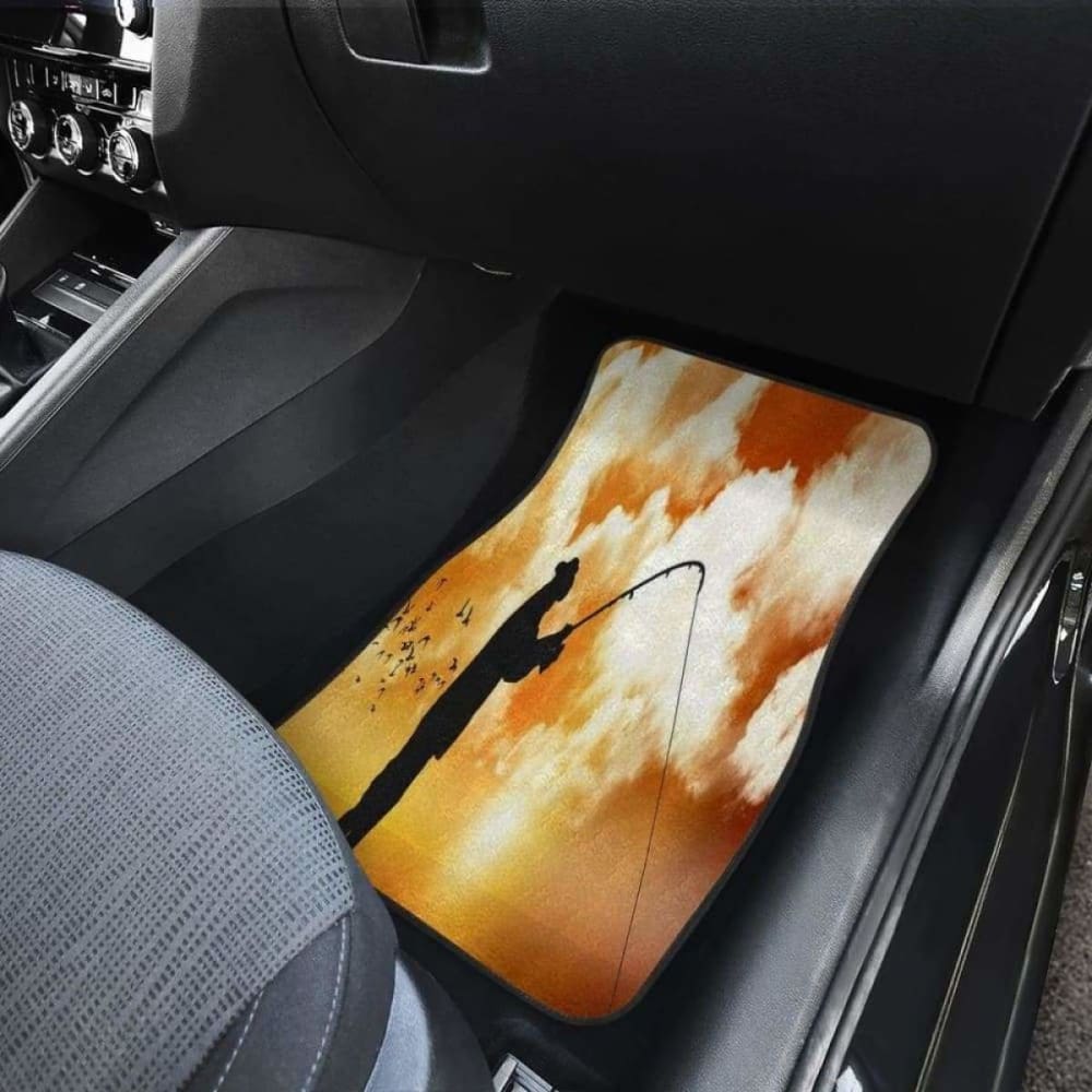 Fishing Is Life Front And Back Car Mats