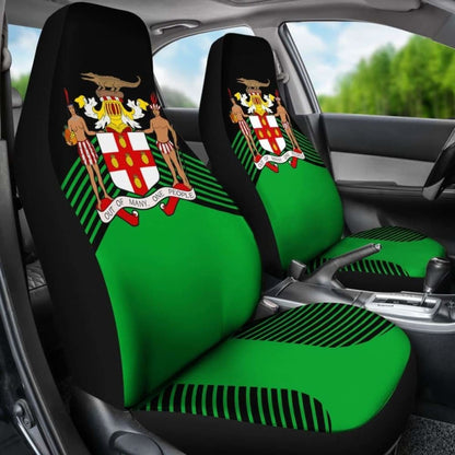 Jamaica Green Coat Of Arms Car Seat Covers Amazing