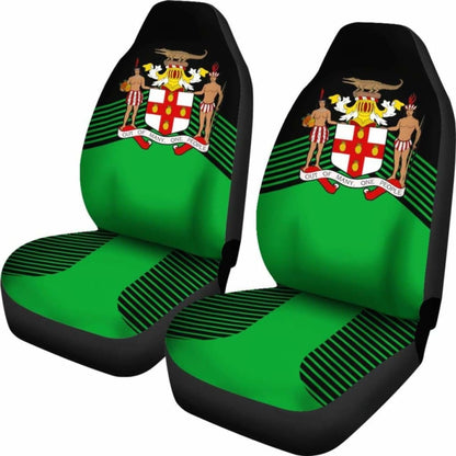 Jamaica Green Coat Of Arms Car Seat Covers Amazing