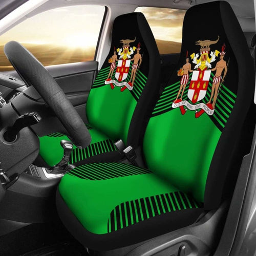 Jamaica Green Coat Of Arms Car Seat Covers Amazing