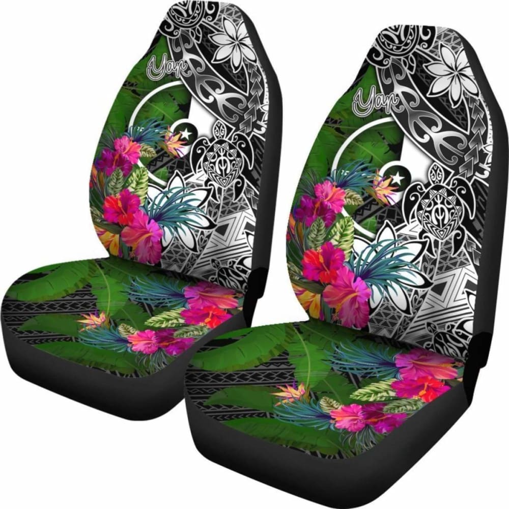 Yap Car Seat Covers - Turtle Plumeria Banana Leaf - Amazing
