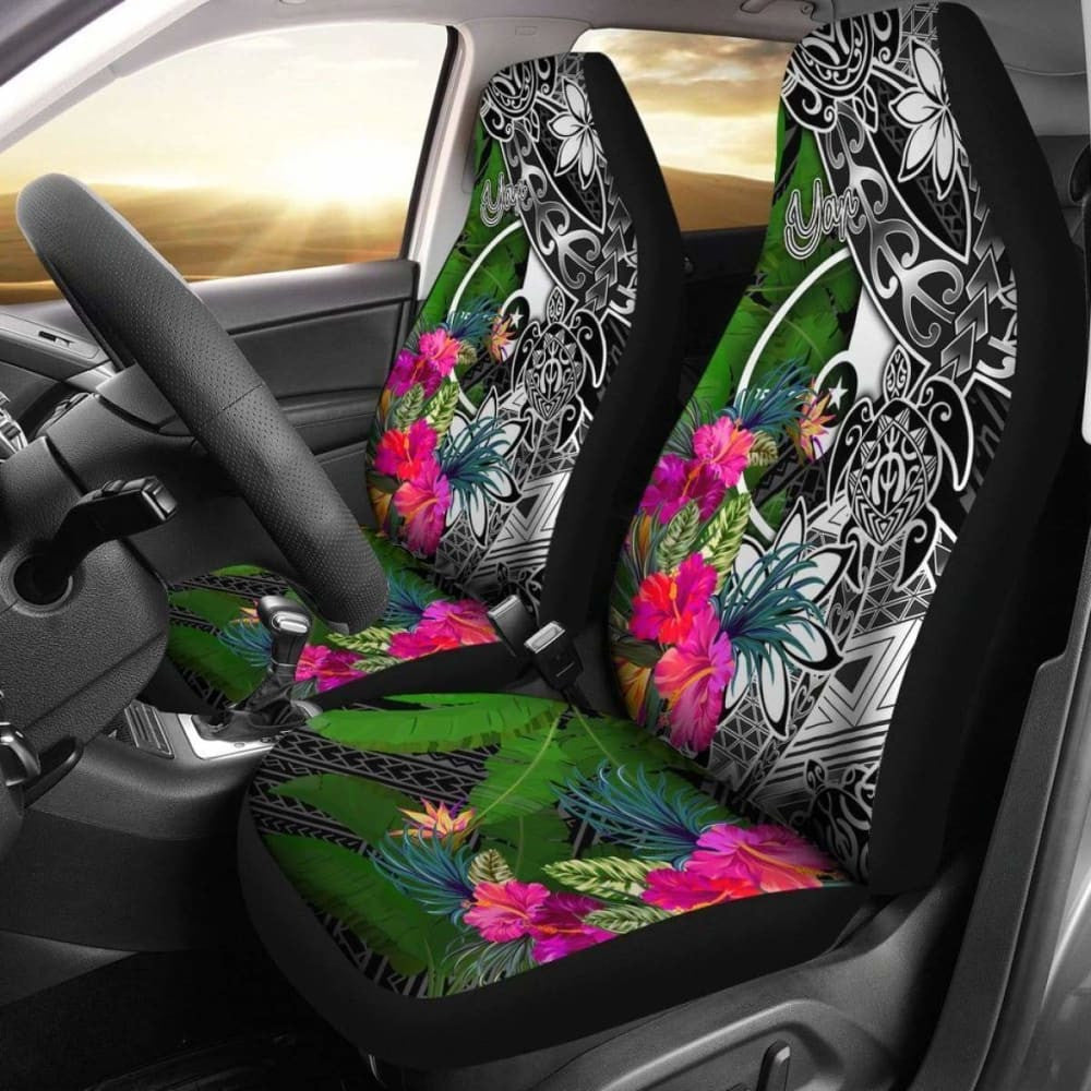 Yap Car Seat Covers - Turtle Plumeria Banana Leaf - Amazing