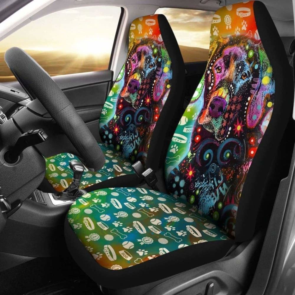 Labrador Retriever Colorful Dog Car Seat Covers Amazing