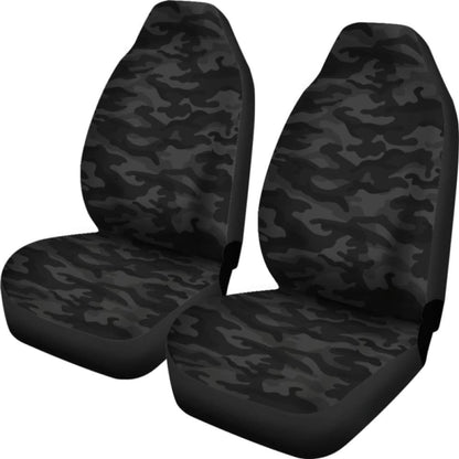 Dark Grey Camouflage Car Seat Covers