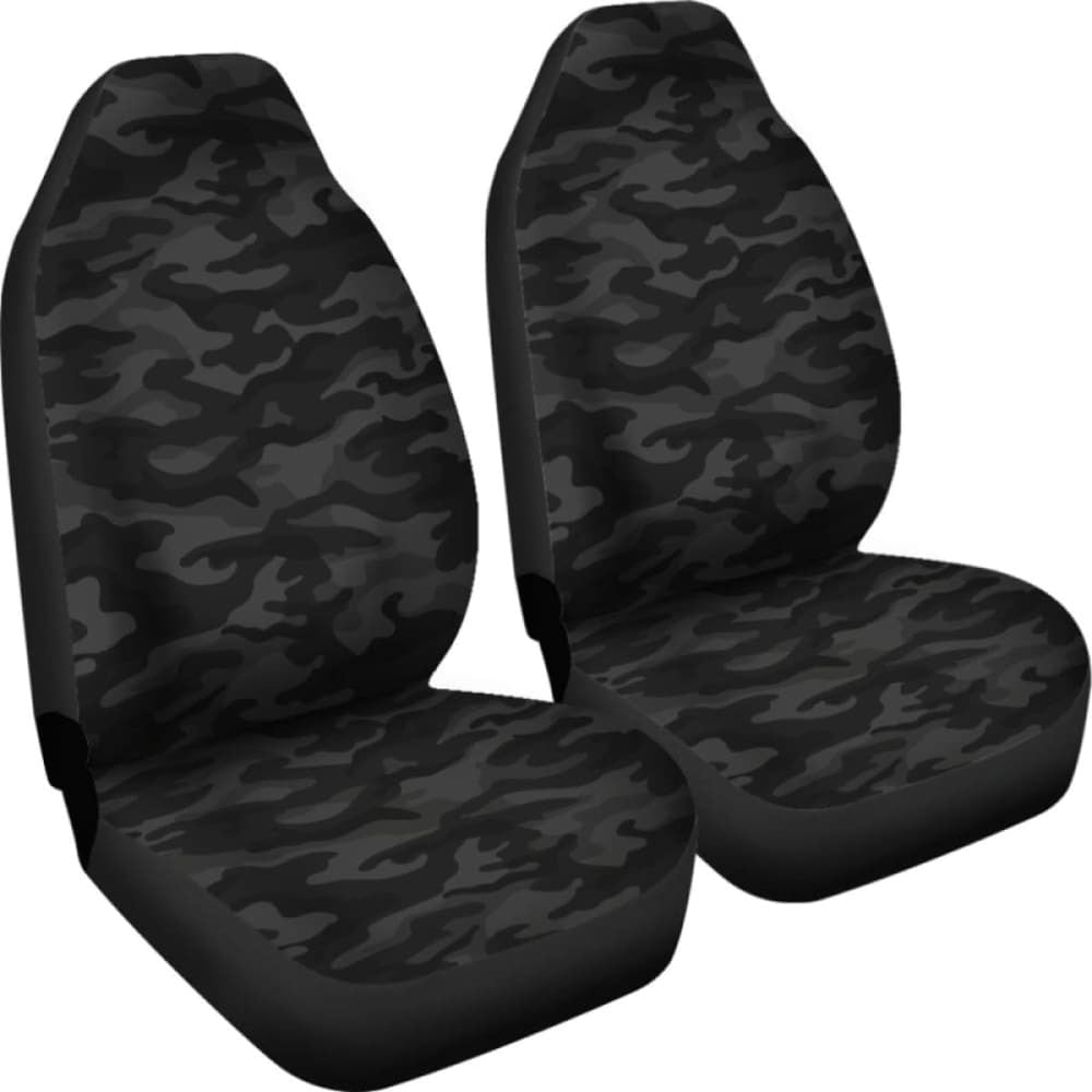 Dark Grey Camouflage Car Seat Covers