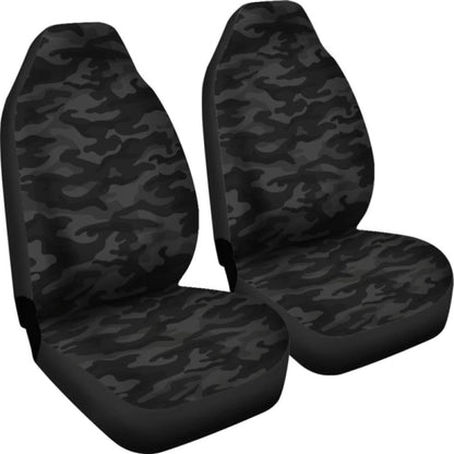 Dark Grey Camouflage Car Seat Covers