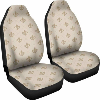 Tan Fleur De Lis Car Seat Covers