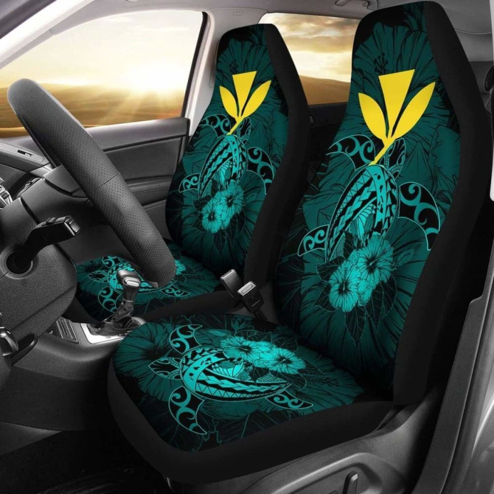 Hawaii Hibiscus Car Seat Cover - Harold Turtle - Turquoise - New