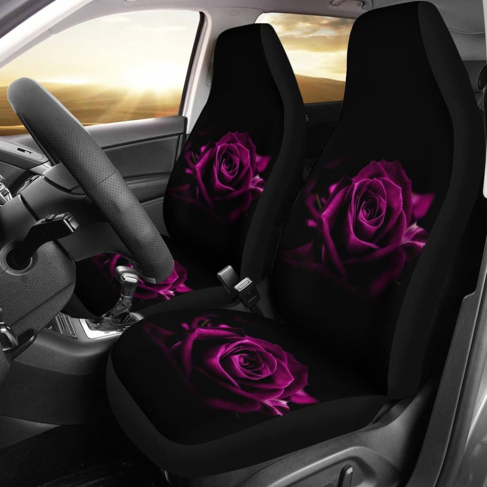 Most Beautiful Purple Roses Car Seat Covers