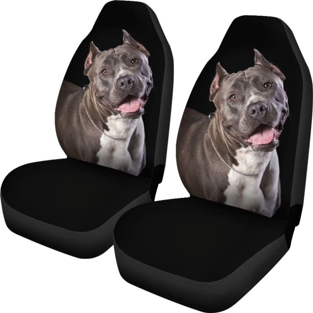 Pit Bull Design Car Seat Covers Colorful Back