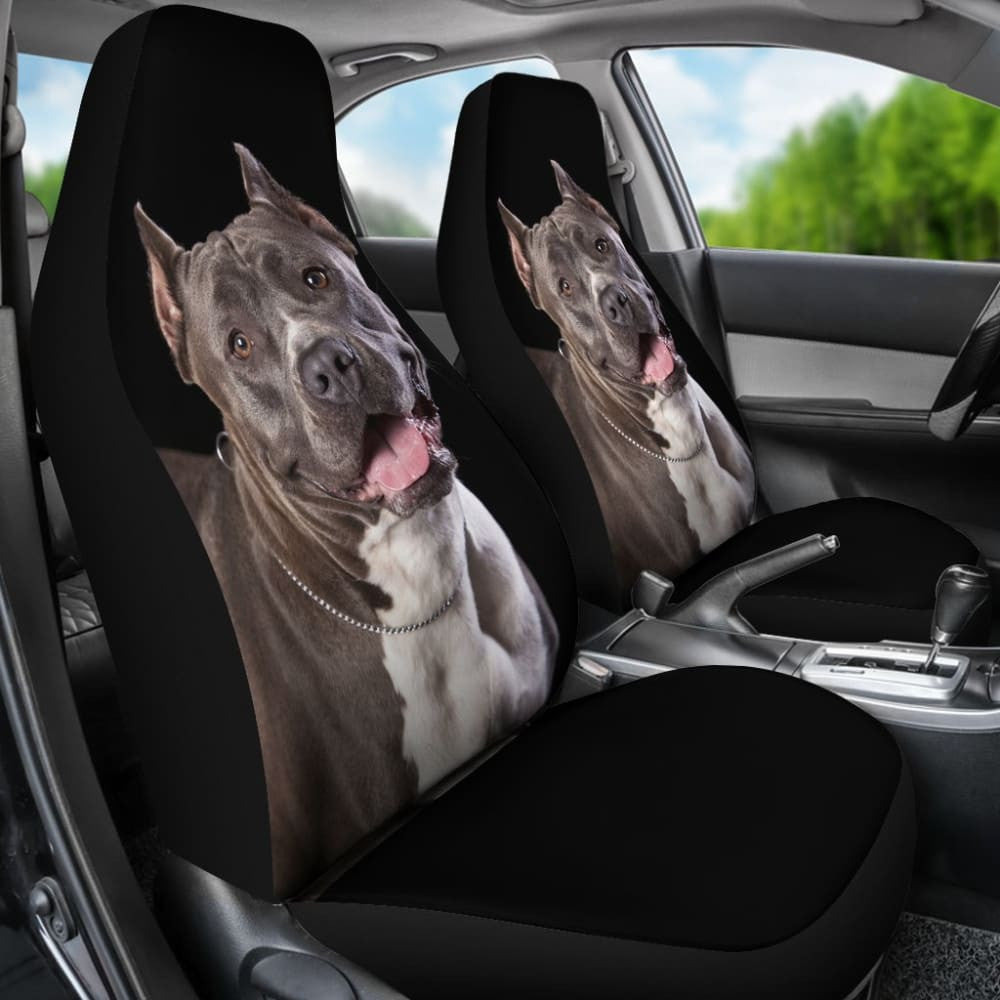 Pit Bull Design Car Seat Covers Colorful Back