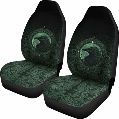 Ethnic Odin Raven Green Car Seat Covers