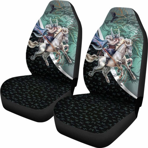 The Viking Runes Car Seat Covers Odin And Sleipnir