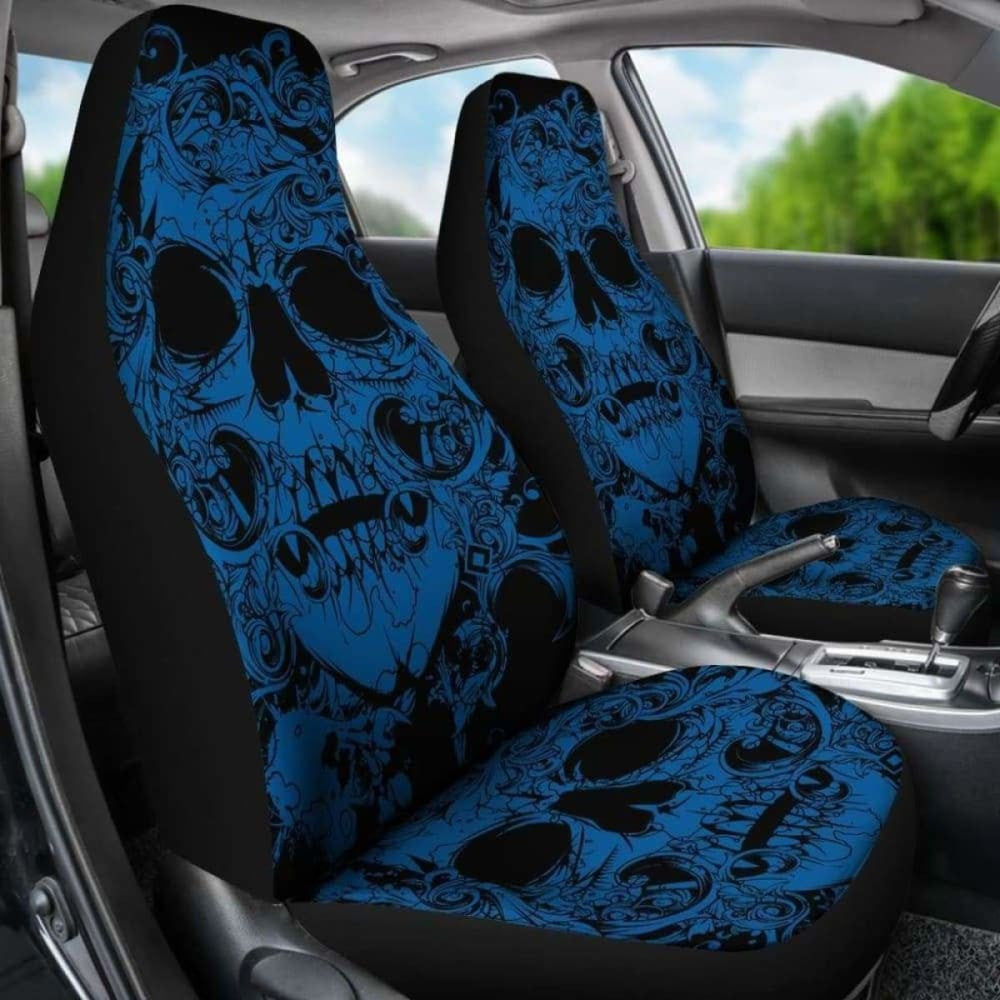 Set Of Pcs Awesome Skull Car Seat Covers