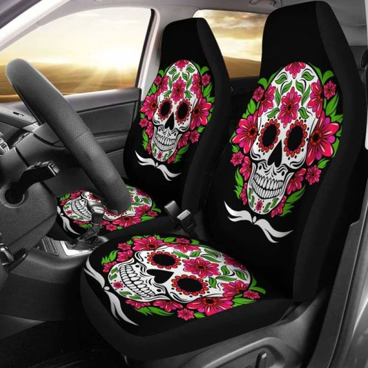 Sugar Skulls Car Seat Cover