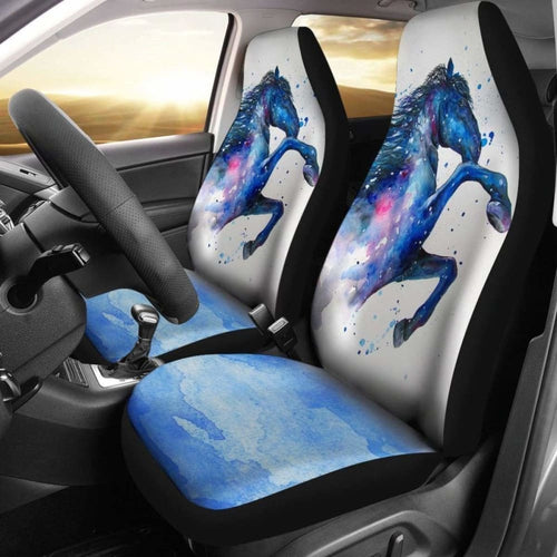 Blue Horse Car Seat Covers