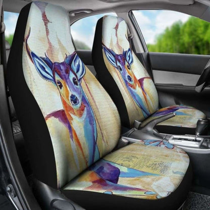 Deer Painting Car Seat Cover