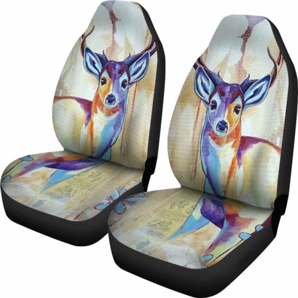 Deer Painting Car Seat Cover