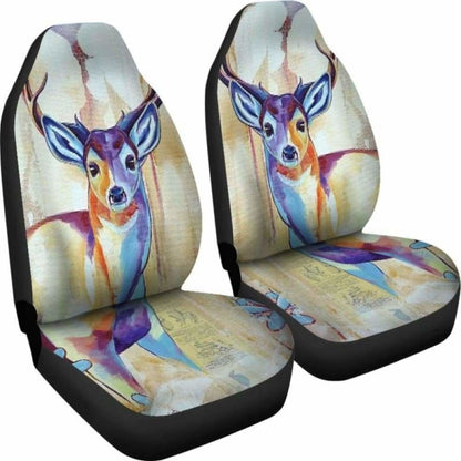 Deer Painting Car Seat Cover