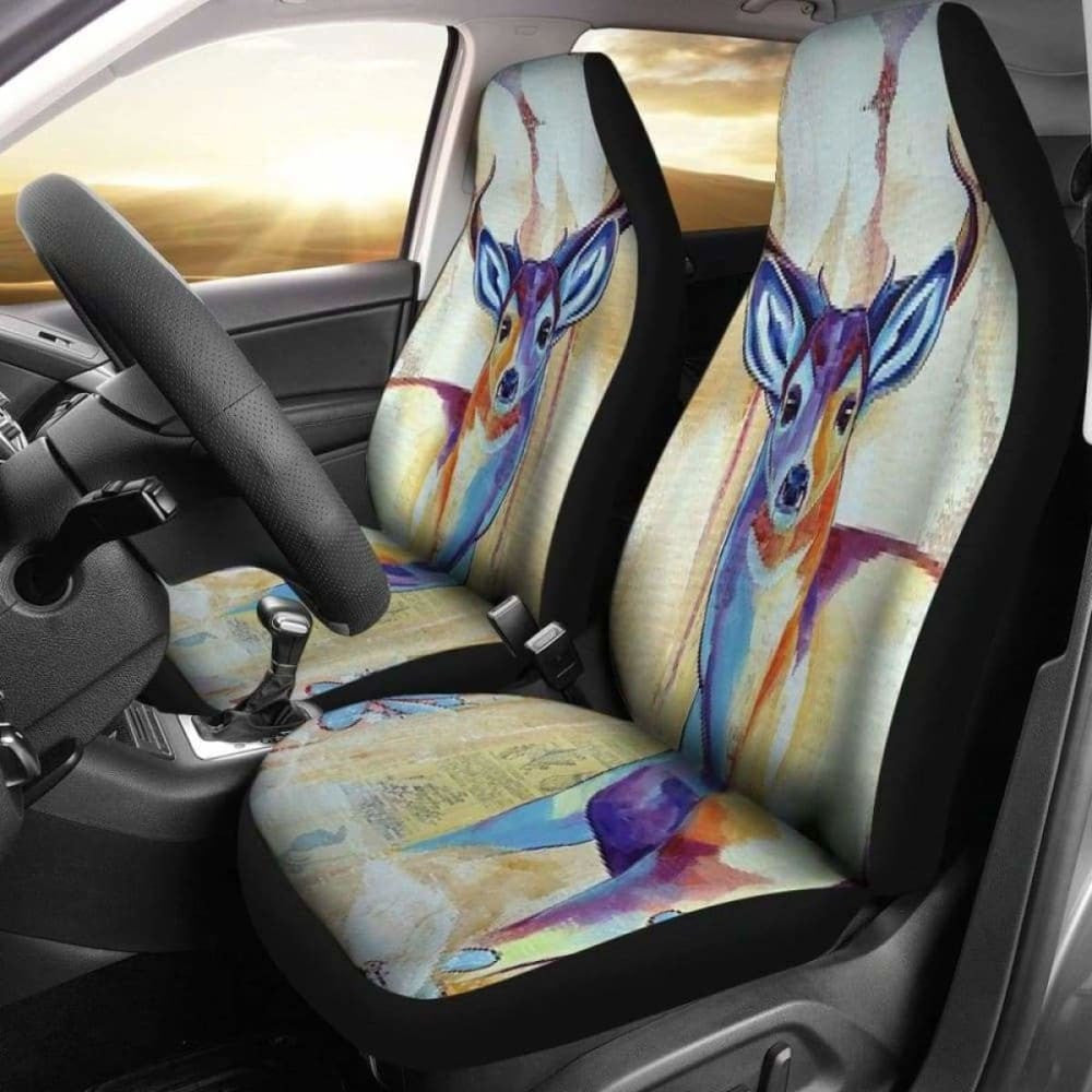 Deer Painting Car Seat Cover