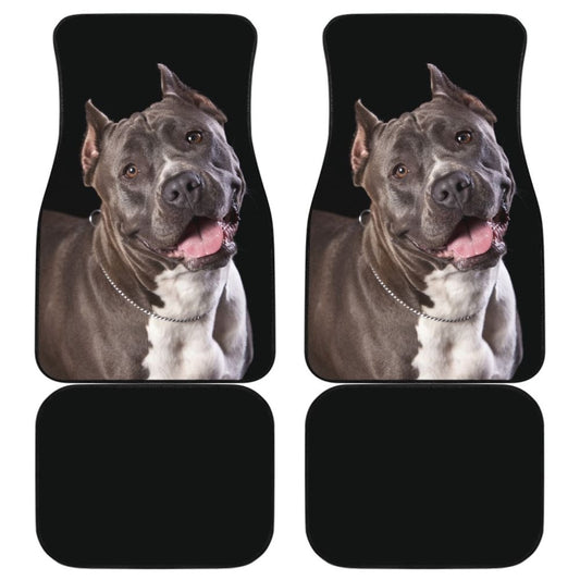 Pit Bull Design Car Floor Mats Colorful Back