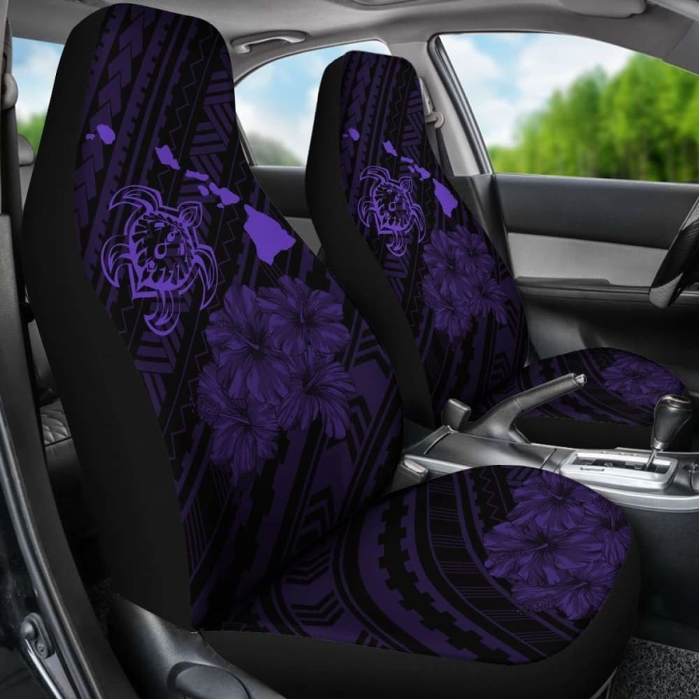Hawaii Sea Turtle Is Swimming Toward Car Seat Covers Purple - New -
