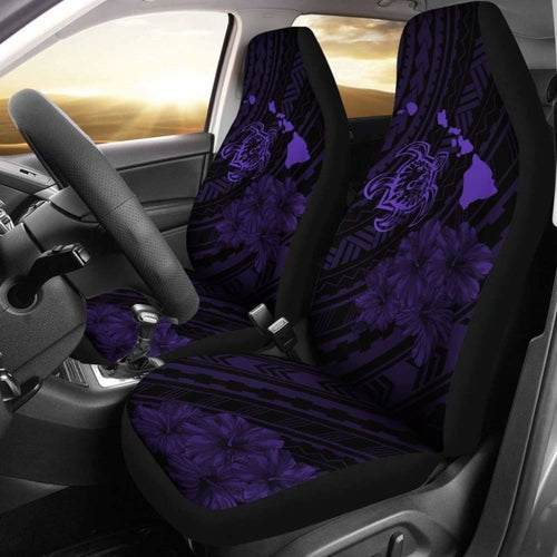 Hawaii Sea Turtle Is Swimming Toward Car Seat Covers Purple - New -