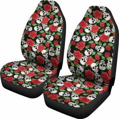 Set Of Pcs Skull Sugar Skull Car Seat Covers