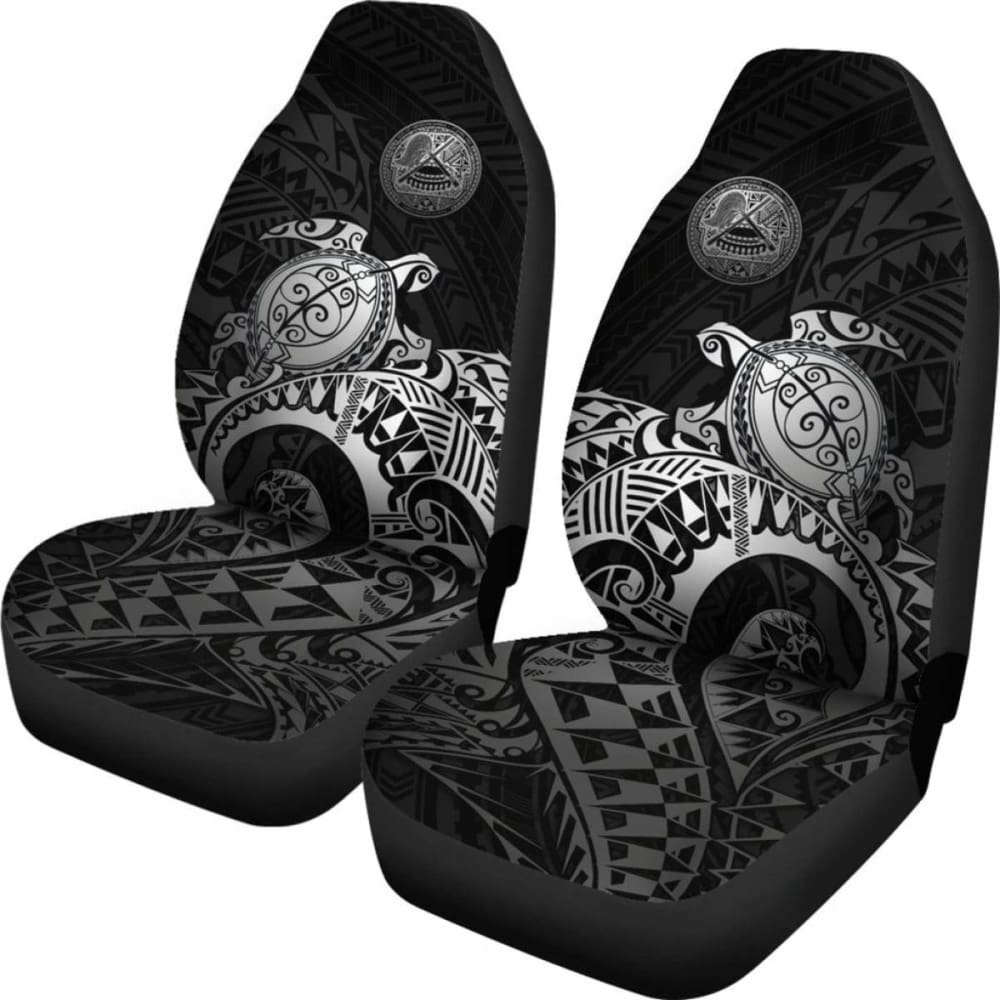 American Samoa Car Seat Covers - American Samoa Seal Turtle (Silver) - Amazing