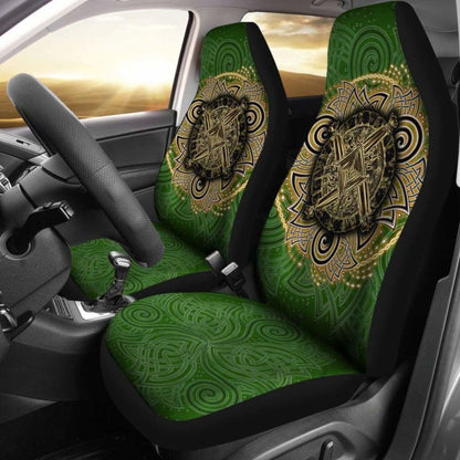 Celtic Car Seat Covers - Celtic Irish St Brigid'S Cross - Triple Spiral