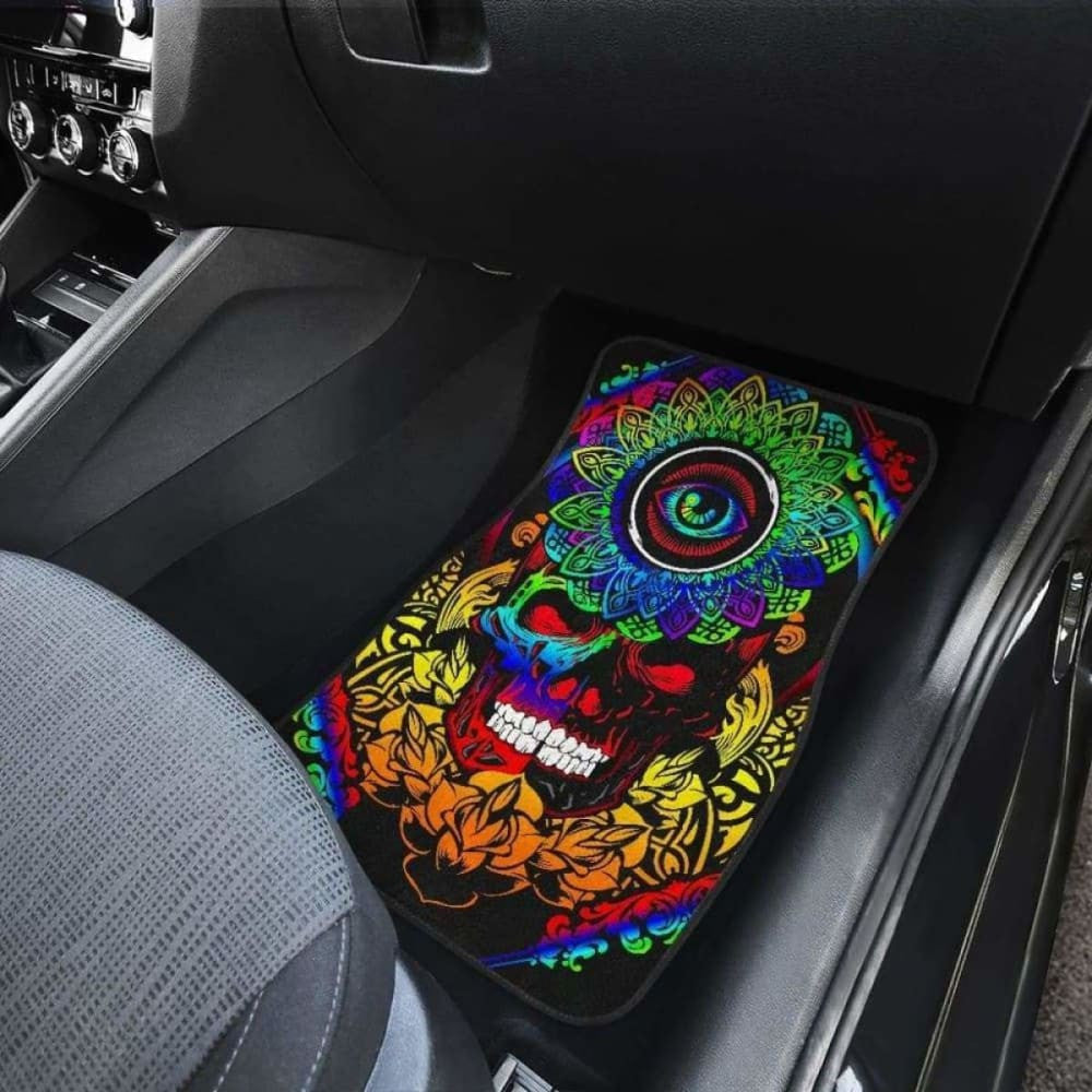 Set Of Pcs Sugar Skull Car Mats