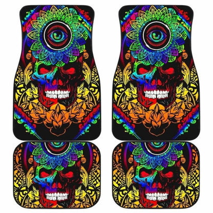 Set Of Pcs Sugar Skull Car Mats