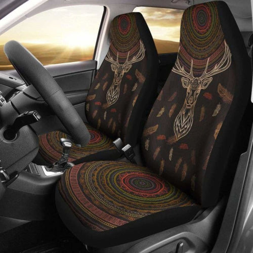 Native American Deer With Dreamcatcher Car Seat Covers Ha