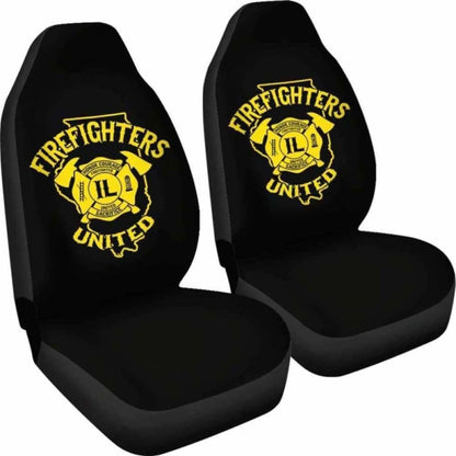 Illinois Firefighters United Car Seat Covers