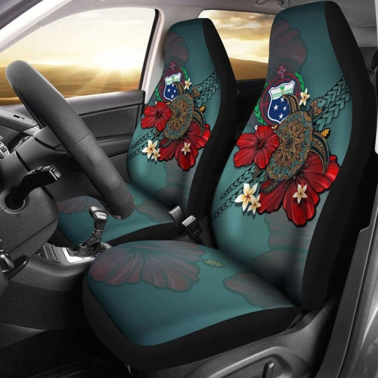 Samoa Car Seat Covers Blue Turtle Tribal Amazing