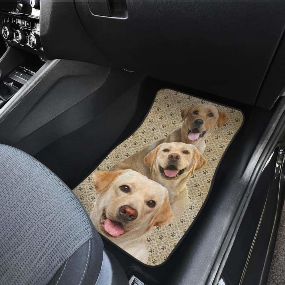 Labrador Car Floor Mats Funny For Lab Dog Lover