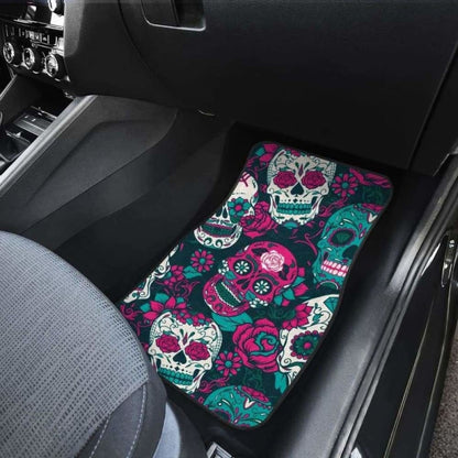 Gretta Skully Car Mats - Sugar Skull - Pinkish